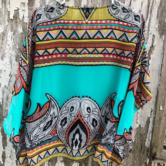 Turquoise Boutique Top - Picture 3 of 3